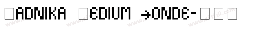 Radnika Medium Conde字体转换